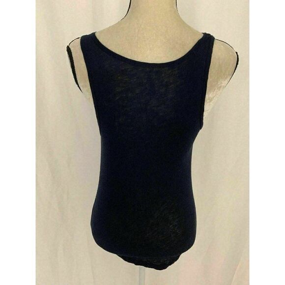 J Crew Midnight Dark Blue Scoop Neck tank top - Picture 4 of 7